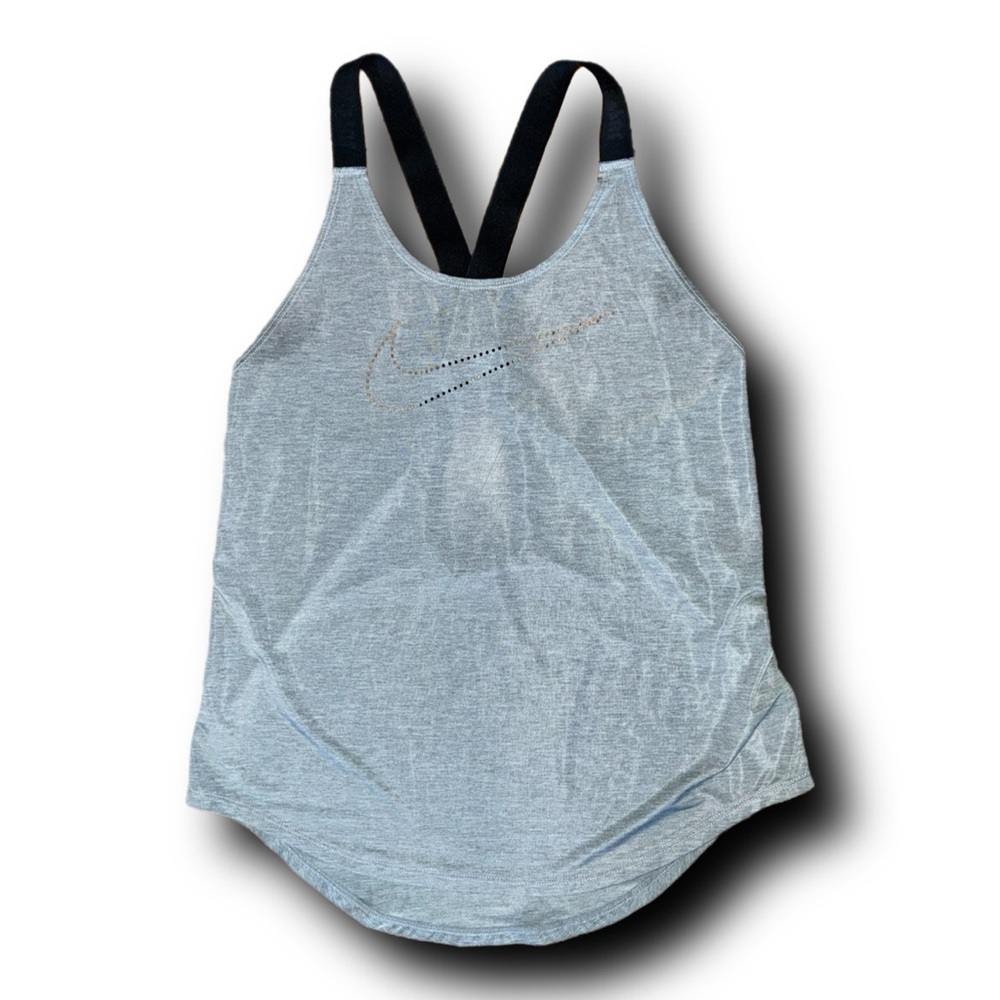 Nike Women's Dri-Fit Running Gray Tank Top Racerback Activewear